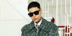 Kwn was seen wearing black Burberry BE4434 4121/87 sunglasses at the Burberry Fall/Winter 2026 fashion show during London Fashion Week.