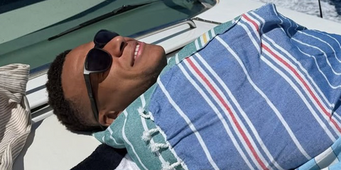 Kylian Mbappe was seen wearing black Oakley Actuator OO9250 02 Prizm Polarised sunglasses in his Instagram post, August 2026.