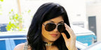 Porsche Design 8478 P White Frame - Dk Grey + Silver Lenses - As Seen On Kylie Jenner & Khloe Kardashian