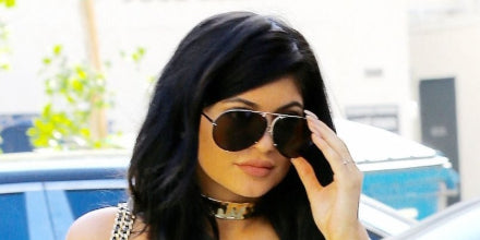 Porsche Design 8478 P White Frame - Dk Grey + Silver Lenses - As Seen On Kylie Jenner & Khloe Kardashian