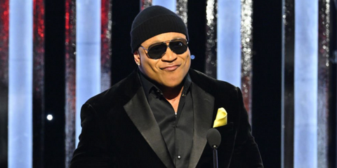 LL Cool J was seen wearing Porsche Design 8478 J Black/Silver Frame - Grey Polar + Silver Lenses onstage during the 56th NAACP Image Awards, February 2025