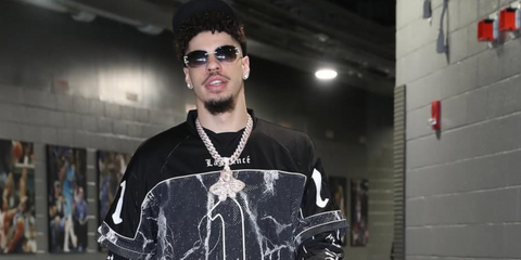 LaMelo Ball is seen wearing Cartier CT0011RS 001 sunglasses in his Instagram post