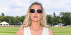 Lady Amelia Spencer was seen wearing gold Clash de Cartier CT0545S 002 sunglasses at the Cartier Queen's Polo Cup 2025.