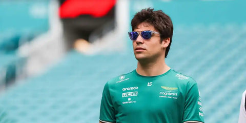 Lance Stroll wears Oakley Frogskins OO9013 D0 Prizm sunglasses