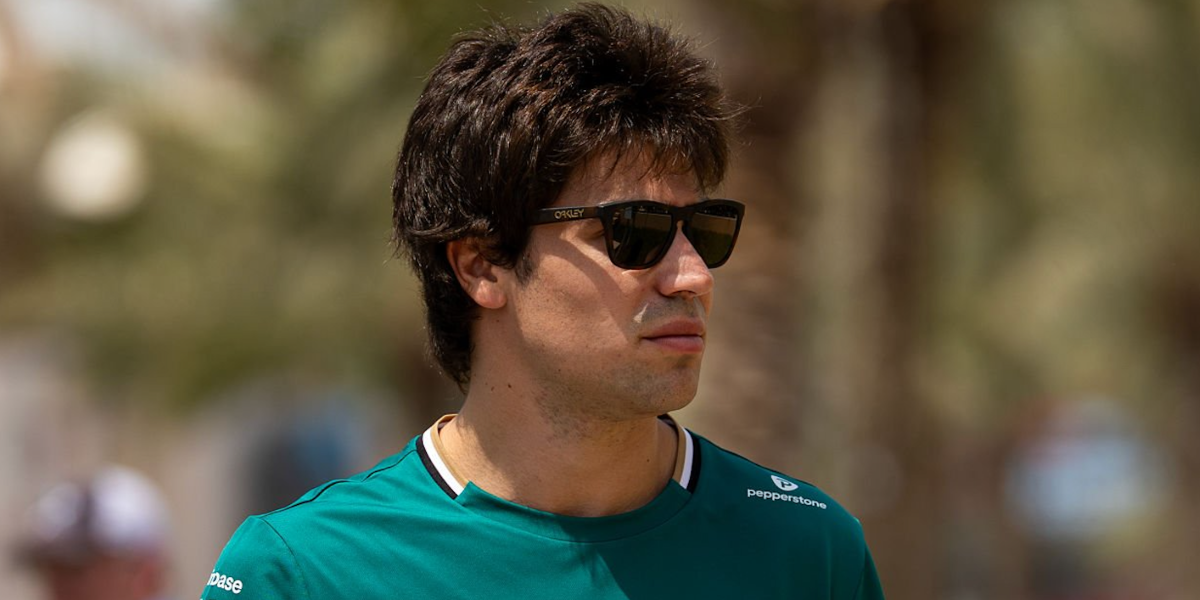 Lance Stroll was seen wearing black Oakley Frogskins Range OO9284 11 Prizm sunglasses at the F1 Grand Prix of Bahrain, April 2025