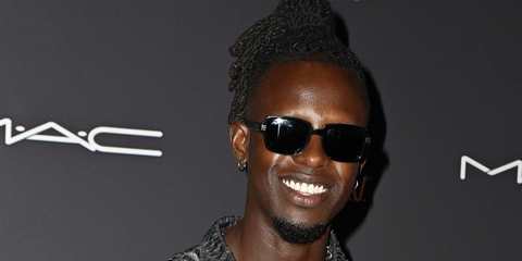 Musical artist Larizzle was seen wearing black Burberry Eldon BE4349 3001/87 sunglasses at YouTube Legacy Party 2025 in London.