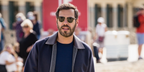 French actor and director Laurent Lafitte was seen wearing the iconic Ray-Ban Clubmaster 3016 W0365 Black half-rim sunglasses at the 47th Deauville American Film Festival in France