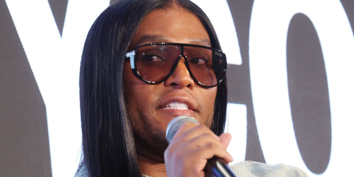 Law Roach wears Tom Ford Achilles TF1182 05E Photochromic sunglasses in an event