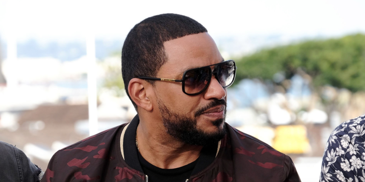 Laz Alonso was seen wearing matte black and gold Dita Mach One DRX 2030 G sunglasses at the #IMDboat at San Diego Comic-Con 2019
