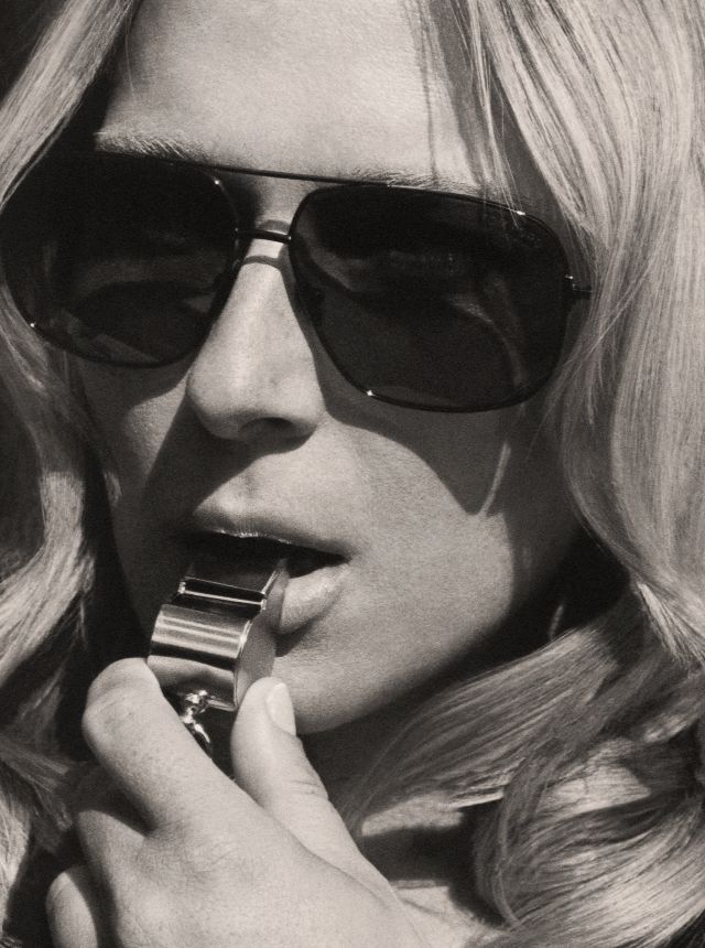 Polish actress Lena Gora was seen wearing black Tom Ford Tex TF1096 28A sunglasses in a K Mag feature, Poland, November 2025.