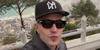 Brazilian actor Leo Picon was seen wearing black Bottega Veneta BV1321S 001 sunglasses in Lebanon, shared through his social media in February 2026