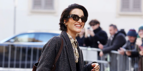 Italian singer-songwriter Levante was seen wearing Dsquared2 D2 0132/S 8079O sunglasses at the Vanity Fair Stories 2024 event in Milan. Shop online now on Pretavoir