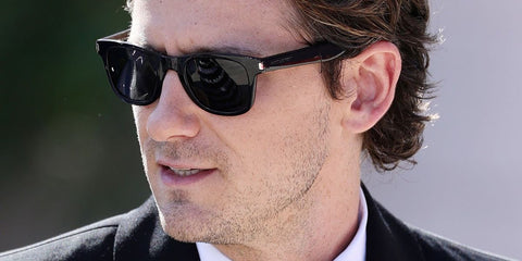 Lewis Pullman was seen wearing black Saint Laurent SL 801 001 sunglasses at the Venice Film Festival 2025. Shop online now on Pretavoir