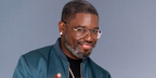 Comedian and actor Lil Rel Howery was seen wearing gold Versace 1287 1002 aviator optical glasses.