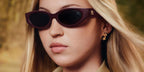 LIla Grace Moss wore burgundy Burberry BE4505U 4259/73 sunglasses in the Burberry Autumn Winter 2026 campaign