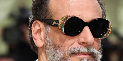 Luca Guadagnino wears Loewe X Paulas Ibiza LW4142IS 01A on the red carpet at The Met Gala 2024 