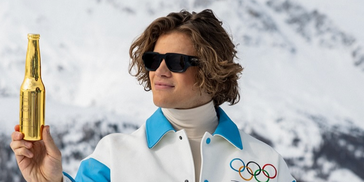 Norwegian-Brazilian alpine ski racer Lucas Pinheiro Braathen was seen wearing black Oakley Instagator OO9514 02 Prizm Polarised sunglasses at a Corona Golden Moment event in Livigno, Italy, shared through his Instagram post in February 2026.