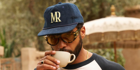Lucien Laviscount was seen wearing tortoise Dolce&Gabbana DG4499 3330/85 sunglasses with yellow lenses in Marrakech, shared through his Instagram post in March 2026