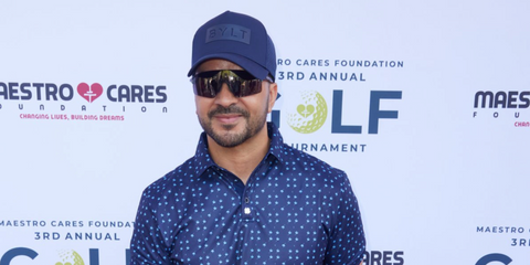 Despacito singer Luis Fonsi was seen wearing black Oakley EVZero Blades OO9454 01 Prizm sunglasses at The Maestro Cares Foundation's Celebrity 3rd Annual Golf Tournamentin Florida, May 2024