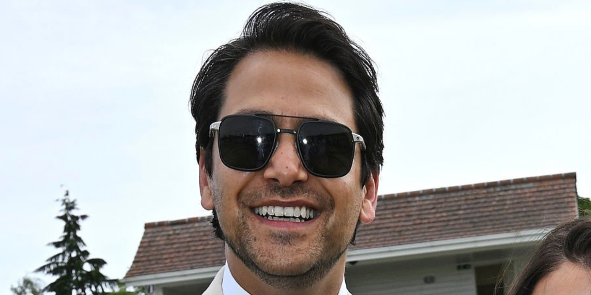 Actor Luke Pasqualino was seen wearing black and silver Cartier CT0610S 001 Polarised  aviator sunglasses at the Cartier Queen's Polo Cup 2026 in Egham, England.