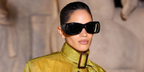 Singer and musician METTE was seen wearing black Saint Laurent Sun SL 901 HOWL 001 pillowed sunglasses at the Saint Laurent Fall/Winter 2026 fashion show during Paris Fashion Week.