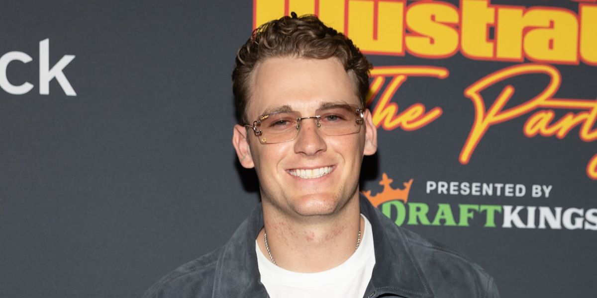 American football player Mac Jones of San Francisco 49ers was seen wearing silver Cartier CT0488O 002 optical glasses with customised transition lenses at the Sports Illustrated SI The Party 2026 in Daly City, California, February 2026.