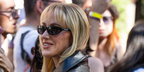 Maika Monroe was seen wearing black Balenciaga BB0007S 014 sunglasses at the Balenciaga Haute Couture Fall/Winter 2026 fashion show during Paris Couture Week.