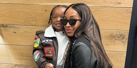 Malika Haqq was seen wearing black Saint Laurent Sun SL 462 Sulpice 001 sunglasses with grey lenses in her Instagram post