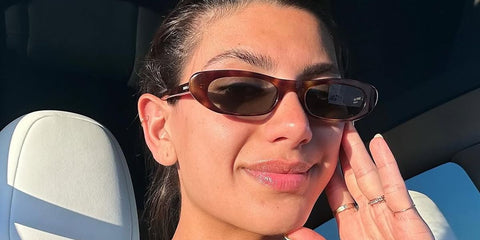 Creator Manana Arakelyan was seen wearing tortoise Saint Laurent Sun SL 557 Shade 002 sunglasses in her Instagram post, May 2024.