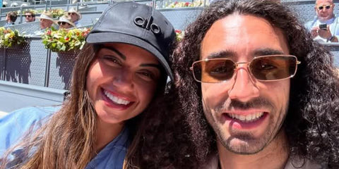 Spanish footballer Marc Cucurella of Chelsea FC was seen wearing Prada PR A60S 5AK70G rectangular sunglasses in his Instagram post, September 2025.