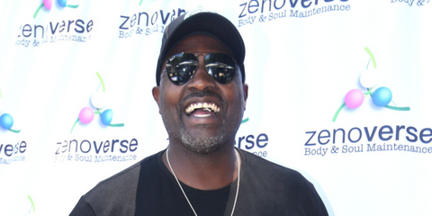 Sport analyst and former American football player Marcellus Wiley was seen wearing silver Ray-Ban Old Aviator RB 3825 004/78 Polarised sunglasses at the ECOLUXE pre-ESPYs sports lounge in Beverly Hills, July 2024.