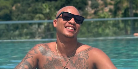Rapper and podcaster Margs was seen wearing black Tom Ford Buckley-02 TF906-N 01A sunglasses in his Instagram post, June 2025. Shop online now on Pretavoir