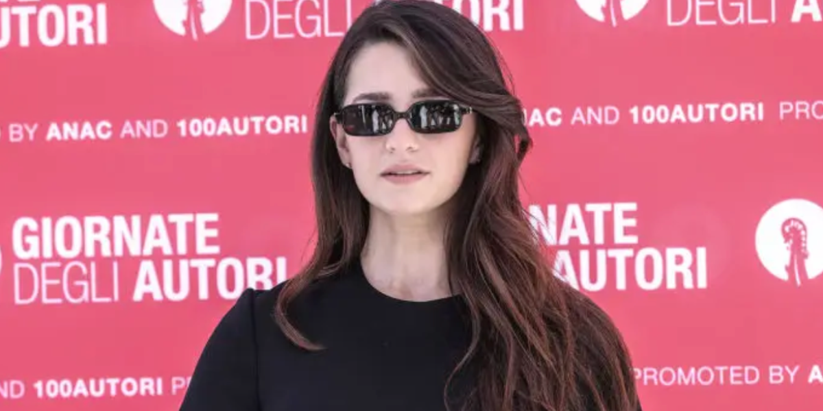 Marisa Abela was seen wearing Miu Miu Regard MU 11ZS 16K5S0 sunglasses to attend the Miu Miu Women's Tale photo call during Venice Film Festival 2024