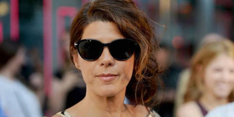 Marisa Tomei was seen wearing Persol 3350S 95/58 Polarised round sunglasses to attend the Persol Magnificent Obsessions 3/3 exhibition in New York