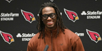 American football player Marvin Harrison Jr. of the Arizona Cardinals was seen wearing Cutler and Gross CGOP1386 01 Black optical glasses in a press conference, shared through his Instagram post in November 2025.