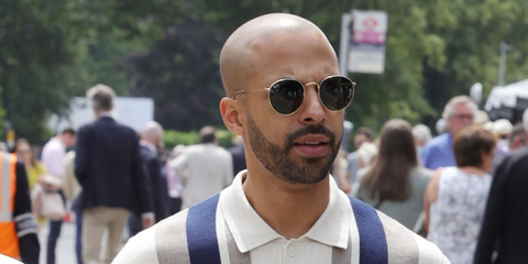 DJ and presenter Marvin Humes was seen wearing Ray-Ban Round Metal 3447 001 sunglasses at the Wimbledon Tennis Championships 2025. Shop online now on Pretavoir