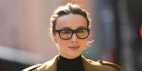 Influencer Mary Leest was seen wearing black Saint Laurent Sun SL 815 Romy 006 sunglasses during Paris Fashion Week season Fall/Winter 2026.