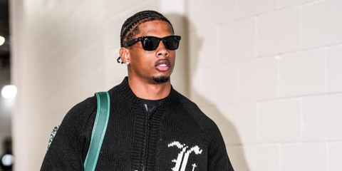 American football player Matthew Golden of the Green Bay Packers was seen wearing black Ray-Ban Meta Wayfarer Gen 2 RW4012 601/71 Smart Glasses in his Instagram post, November 2025.