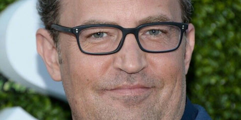 Matthew Perry is seen wearing Oliver Peoples Denison OV5102 1031 Matte Black optical glasses to attend the CBS TCA Party in Los ANgeles