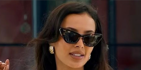 Maya Jama wears cat eye tortoiseshell Burberry sunglasses - Burberry TB Collection BE4421U 4106/87 - buy online.