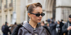 Turkish content creator Merve Gorgoz was seen wearing black Ray-Ban RB 4441D 6677/87 oval sunglasses during Paris Haute Couture Week Spring/Summer 2026.