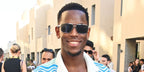 Micheal Ward was seen wearing silver Prada PR A57S 1BC175 sunglasses at the 2024 F1 Grand Prix of Abu Dhabi