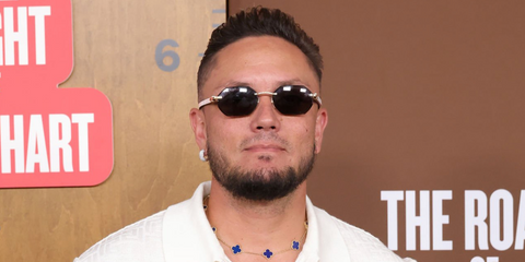 Venezuelan baseball player Miguel Rojas was seen wearing gold and white Cartier Buffalo Horn CT0439S 002 hexagonal-shaped sunglasses at Netflix Is A Joke Fest: The Roast of Kevin Hart event in Inglewood, California, May 2026