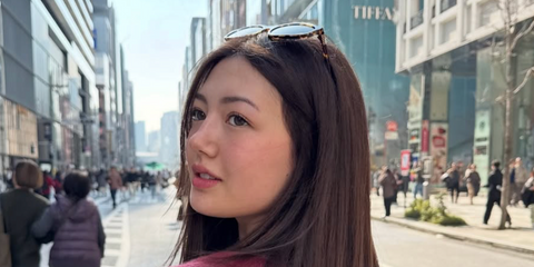 Canadian actress Miku Martineau was seen wearing tortoise Miu Miu MU A06S 14L09Z sunglasses in her Instagram post, May 2026.
