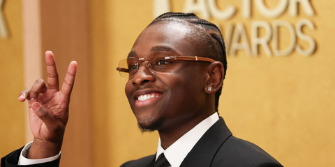 Miles Caton was seen wearing gold and brown wood Cartier Premiere CT0377O 002 optical glasses at The 32nd Actor Awards (formerly Screen Actor Guilds Awards), March 2026.