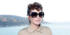 Writer and filmmaker Miranda July was seen wearing black Miu Miu MU 10YS 1AB5D1 butterfly sunglasses with grey gradient lenses at the Miu Miu Summer Ckub Malibu, July 2023. Shop online now on Pretavoir