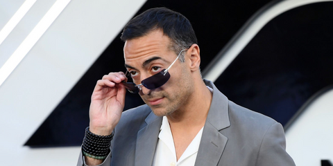 Saudi film producer Mohammed Al Turki was seen wearing silver Cartier Panthere CT0503S 002 sunglasses at the European premiere of F1: The Movie in London, June 2025. Shop online now on Pretavoir