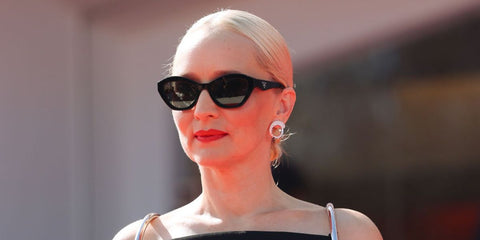 Norwegian filmmaker Mona Fastvold was seen wearing black Prada PR A02S 16K08Z sunglasses at the Venice Film Festival 2025. Shop online now on Pretavoir