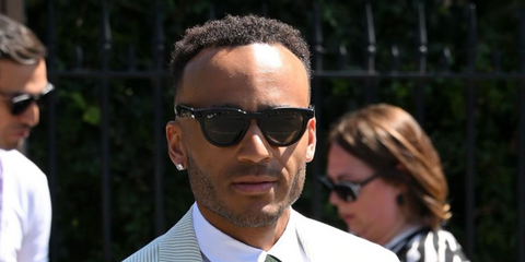 Actor and comedian Munya Chawawa was seen wearing black Ray-Ban Meta Headliner RW4009 601/9A Polarised Smart Glasses at the Wimbledon Tennis Championships 2025.