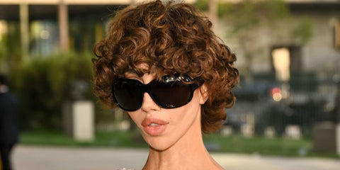 Photographer and filmmaker Nadia Lee Cohen was seen wearing black Gucci GG2176S 001 sunglasses at LACMA's Opening Gala for the David Geffen Galleries in Los Angeles, April 2026.